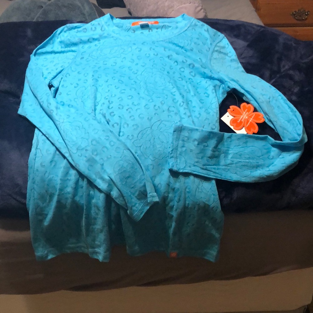Orange koi brand long sleeve top